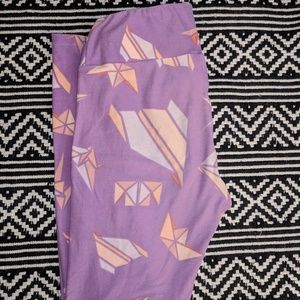 LuLaRoe Paper Airplane Leggings - OS